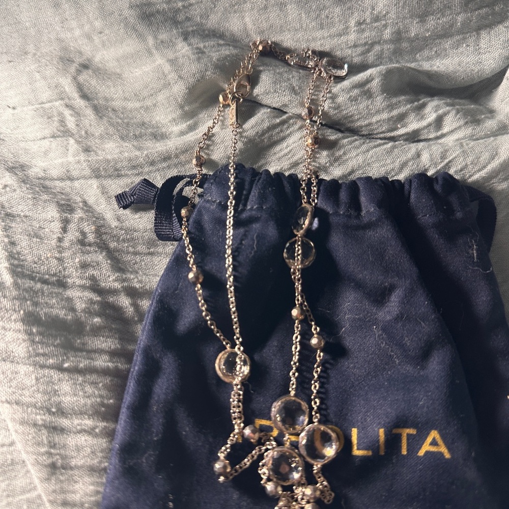 Silver Delicate Necklace with Decorative Elements